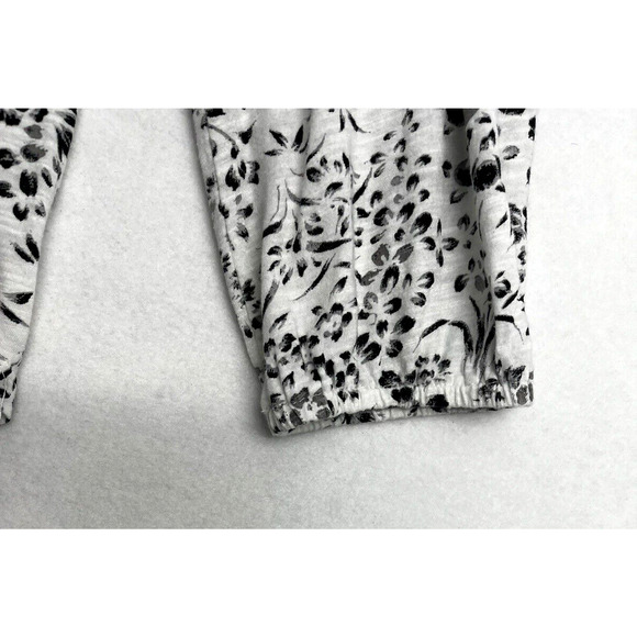 Lucky Brand Boho Embroidered Blouse Top Black White Flora Hi Lo Peasant Size 2X - Picture 7 of 11